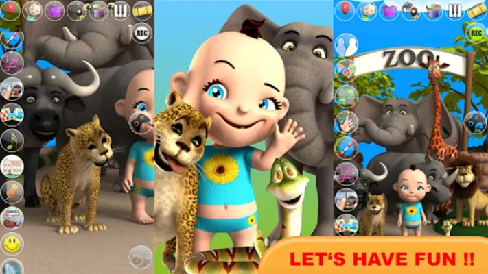 Talking Babsy Baby At The Zoo android App screenshot 0